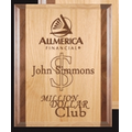 Deluxe Red Alder Plaque with Walnut Trim - Medium